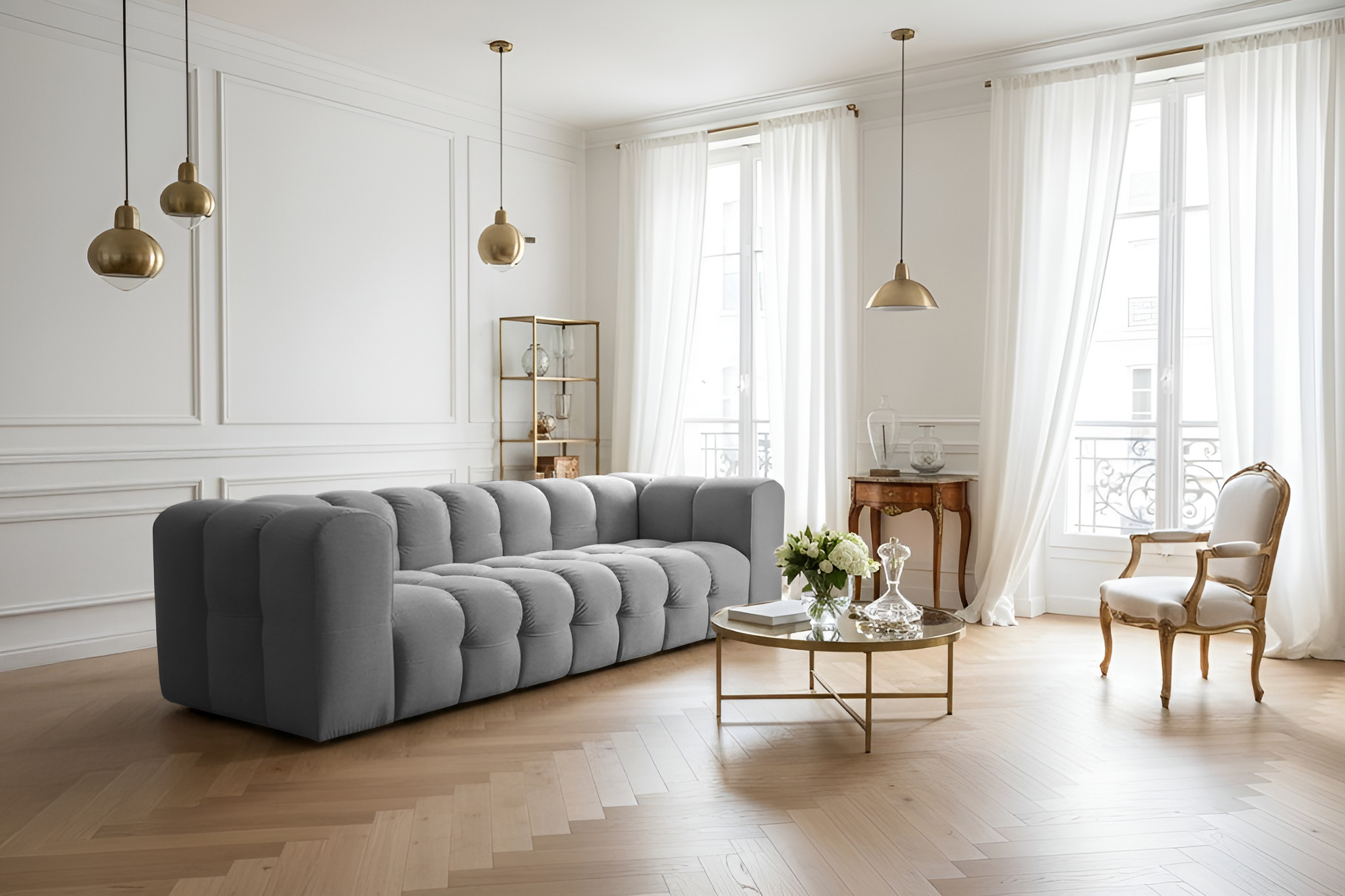 Baloo 4-Sitzer Sofa Grau Tiffany 16